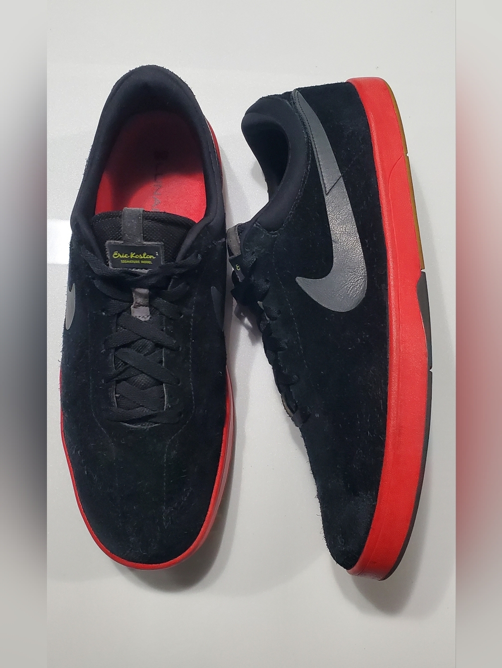 Nike SB Eric Koston 1  Black And Red Skateboarding Sneakers Shoe Men Size 14